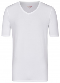 Pure T-Shirt - Slim Fit - V-Ausschnitt - weiß