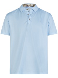 R2-Amsterdam Poloshirt - Modern Fit - Piqué - hellblau