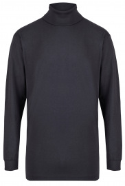 Ragman Rollkragenshirt - Longsleeve - dunkelblau