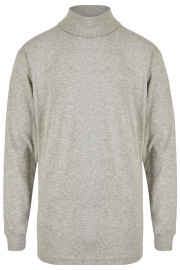 Ragman Rollkragenshirt - Longsleeve - grau