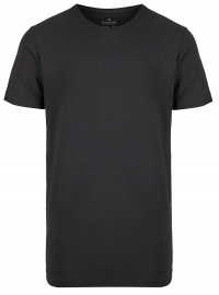 Ragman T-Shirt Doppelpack - Body Fit - Rundhals - schwarz