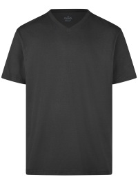Ragman T-Shirt Doppelpack - V-Ausschnitt - schwarz