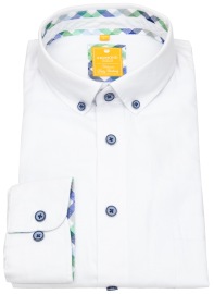 Redmond Hemd - Casual Modern Fit - Button Down Kragen - Oxford - weiß - ohne OVP