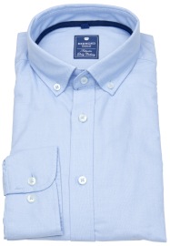 Redmond Hemd - Comfort Fit - Button Down Kragen - Oxford - hellblau