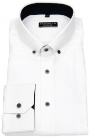 Redmond Shirt - Comfort Fit - Button Down Collar - Structure - White