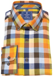 Redmond Shirt - Comfort Fit - Button Down Collar - Twill - Checked - Multicolored