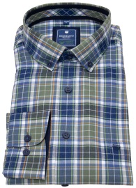 Redmond Hemd - Comfort Fit - Casual - Button Down - Bio Baumwolle - kariert - mehrfarbig