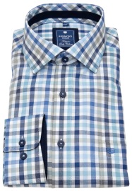 Redmond Hemd - Comfort Fit - kariert - blau