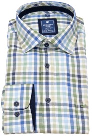 Redmond Hemd - Comfort Fit - kariert - grün