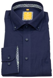 Redmond Hemd - Modern Fit - Button Down Kragen - Casual - dunkelblau