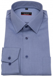 Redmond Hemd - Modern Fit - Kentkragen - Twill - blau