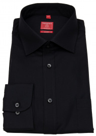 Redmond Hemd - Regular Fit - Kentkragen - schwarz