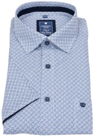 Redmond Kurzarmhemd - Comfort Fit - blau / dunkelblau