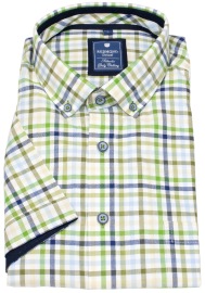 Redmond Kurzarmhemd - Comfort Fit - Button Down Kragen - kariert - mehrfarbig
