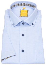 Redmond Kurzarmhemd - Modern Fit - Button Down Kragen - Oxford - hellblau