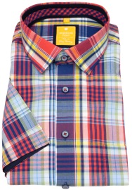 Redmond Kurzarmhemd - Modern Fit - kariert - mehrfarbig