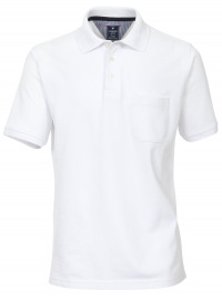 Redmond Poloshirt - Casual Fit - Pique - weiß