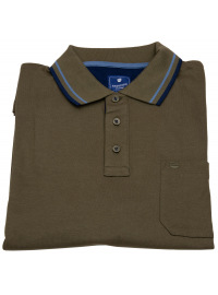 Redmond Poloshirt - Regular Fit - Langarm - braun
