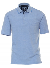 Redmond Poloshirt - Regular Fit - Wash and Wear - hellblau