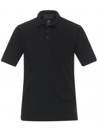 Redmond Poloshirt - Regular Fit - Wash and Wear - schwarz