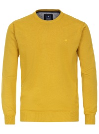 Redmond Pullover - Rundhals-Ausschnitt - gelb