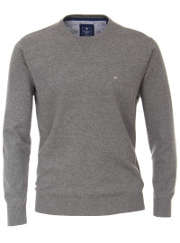 Redmond Pullover - Rundhals-Ausschnitt - grau