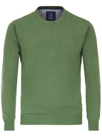 Redmond Pullover - Rundhals-Ausschnitt - grün