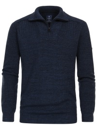 Redmond Pullover - Troyer-Kragen - Strick - dunkelblau