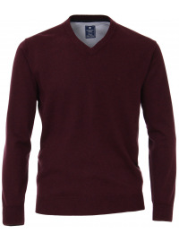 Redmond Pullover - V-neck - Dark Red