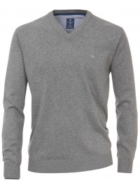 Redmond Pullover - V-Ausschnitt - grau