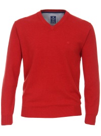 Redmond Pullover - V-Ausschnitt - rot