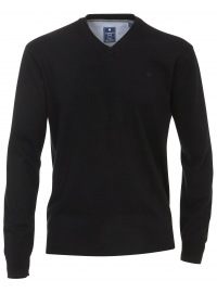 Redmond Pullover - V-Ausschnitt - schwarz
