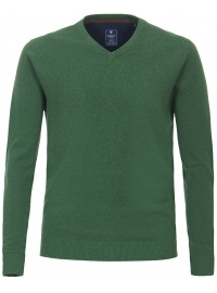 Redmond Pullover - V-Ausschnitt - Strick - grün