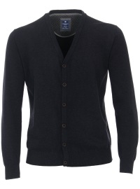 Redmond Strickjacke / Cardigan - Knöpfe - blau