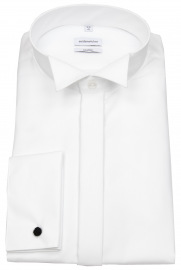 Seidensticker Galahemd - Shaped Fit - Kläppchenkragen - Umschlagmanschette - weiß