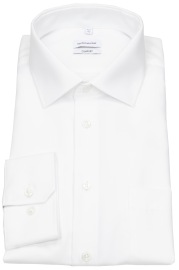 Seidensticker Shirt - Comfort Fit - Kent Collar - White