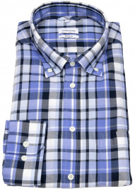 Seidensticker Hemd - Regular Fit - Button Down - kariert - blau - ohne OVP