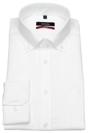 Seidensticker Hemd - Regular Fit - Button-Down Kragen - weiß - ohne OVP