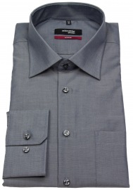 Seidensticker Shirt - Regular Fit - Kent Collar - Fil-a-Fil - Anthracite
