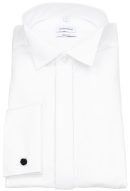 Seidensticker Shirt - Regular Fit - Wing Collar - Double Cuff - White