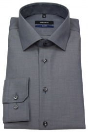 Seidensticker Shirt - Tailored Fit - Fil-a-Fil - Anthracite