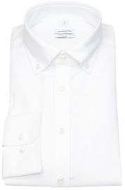 Seidensticker Hemd - Slim Fit - Button Down Kragen - weiß