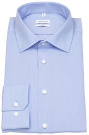 Seidensticker Shirt - Slim Fit - Kent Collar - Light Blue
