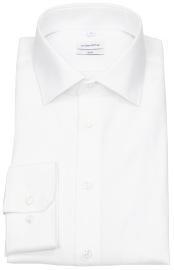 Seidensticker Shirt - Slim Fit - Kent Collar - White