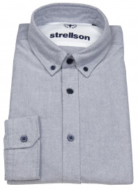 Strellson Shirt - Casual Fit - Button Down - Blue