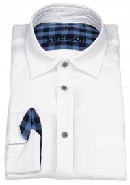 Strellson Shirt - Casual Fit - Contrast Buttons - White - w/o OP