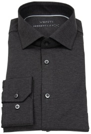 Venti Hemd - Body Fit - Kentkragen - Jersey Flex Stretch - anthrazit