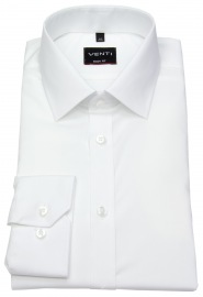 Venti Shirt - Body Fit - Kent Collar - Dividing Seam - White