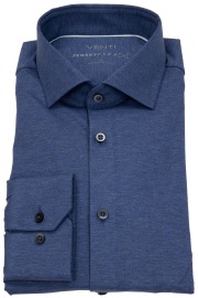 Venti Hemd - Modern Fit - Kentkragen - Jersey Flex Stretch - blau