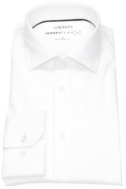 Venti Hemd - Modern Fit - Kentkragen - Jersey Flex Stretch - weiß